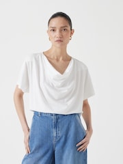Weiß - Hush Cowl Neck Blouses - Bild 1 von 5