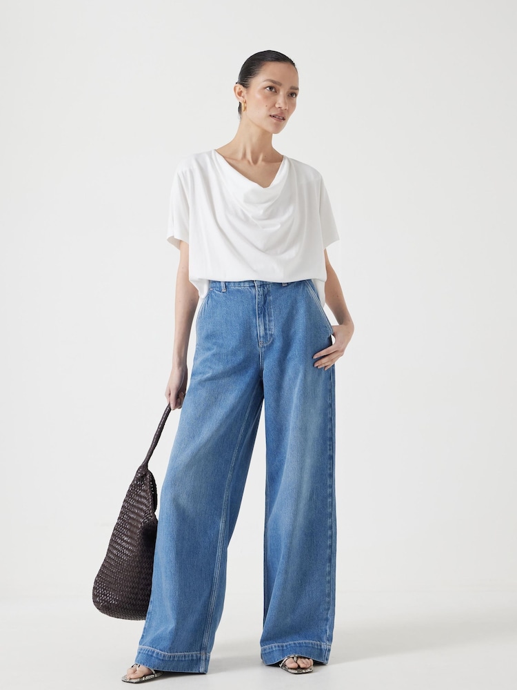 Weiß - Hush Cowl Neck Blouses - Bild 2 von 5