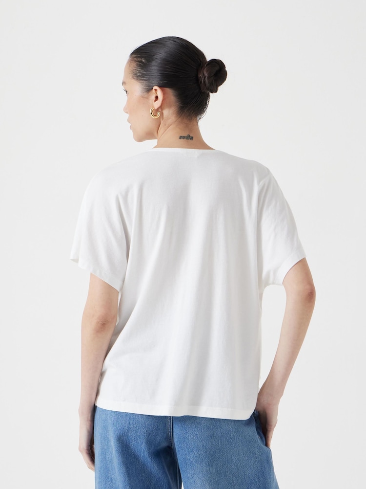 Hush White Cowl Neck Blouses - Image 3 of 5