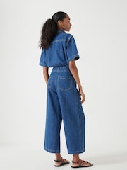 Hush Evelyn Short Sleeve Denim Jumpsuit - Imagen 2 de 5
