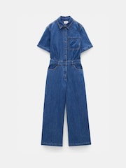 Hush Evelyn Short Sleeve Denim Jumpsuit - Imagen 5 de 5