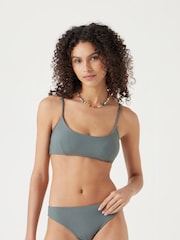 Verde - Top deHush com decote quadrado e textura Bikini - Imagem 1 de 2