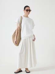 Hush White Leonie Short Sleeve T-Shirt - Image 4 of 7
