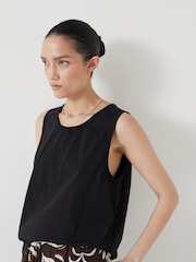 Hush Black Chrome Carla Relaxed 100% Cotton Tank - Image 3 of 5