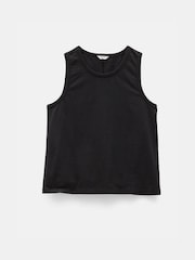 Hush Black Chrome Carla Relaxed 100% Cotton Tank - Image 5 of 5