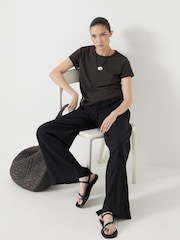 Negro - Hush Blend Petunia Wide Leg Skirt - Imagen 5 de 6