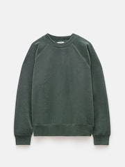 Zielony - Hush Towelling Raglan Sweatshirt - Obraz 5 z 5