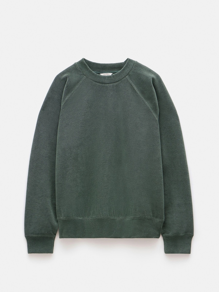 Zielony - Hush Towelling Raglan Sweatshirt - Obraz 5 z 5 Zielony - Hush Towelling Raglan Sweatshirt - Obraz 5 z 5