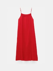 Hush Red Carmen Cotton Gauze Midi 100% Cotton Dress - Image 5 of 5