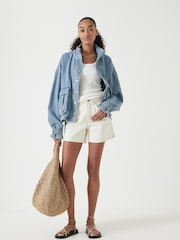 Hush Blue Supersoft Denim Melinda 100% Cotton Jacket - Image 4 of 6