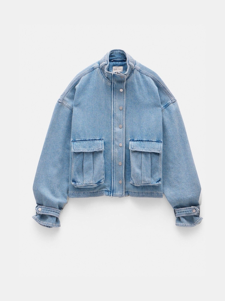 Hush Blue Supersoft Denim Melinda 100% Cotton Jacket - Image 6 of 6