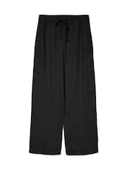 VERO MODA Black Linen Blend Wide Leg Trousers - Image 5 of 5
