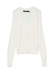 VERO MODA White Lightweight V-Neck Cardigan - Image 5 of 5