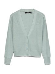 VERO MODA Blue Lightweight V-Neck Cardigan - Image 5 of 5
