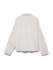 VERO MODA Cream Denim Shacket - Image 6 of 6