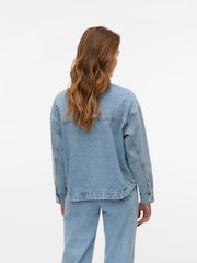 VERO MODA Blue Long Sleeve Denim Shacket - Image 5 of 7