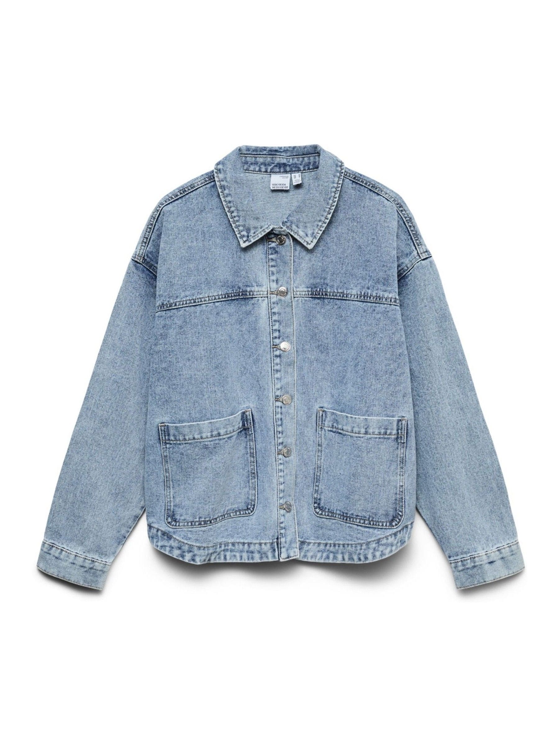 Buy VERO MODA Blue Long Sleeve Denim Shacket from Next USA