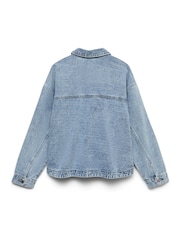 VERO MODA Blue Long Sleeve Denim Shacket - Image 7 of 7