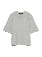 VERO MODA Grey Half Sleeve Round Neck Knitted Top - Image 5 of 5