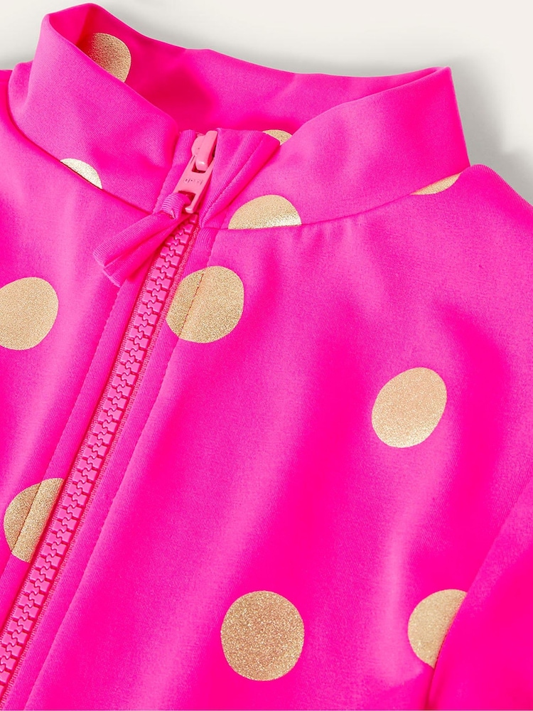Boden Pink Long-Sleeved Swimsuit - Image 3 of 3