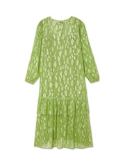 Never Fully Dressed Green Jacquard Harmony Dress - Image 7 of 8