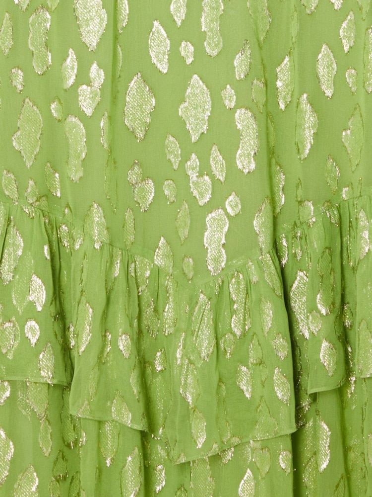 Never Fully Dressed Green Jacquard Harmony Dress - Image 8 of 8