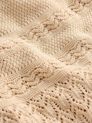 Boden Cream Elodie Stitch Crew Tank Top - Image 6 of 6
