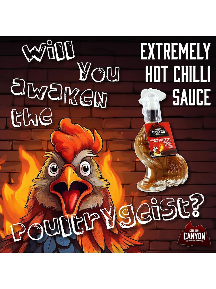 Kimm & Miller The Poultrygeist Ghost  Red Jalapeno Hot Sauce Gift Set - Image 2 of 6