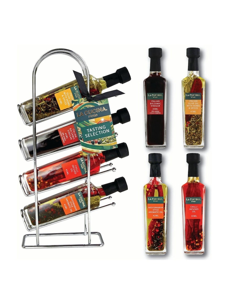 Kimm & Miller Oil and Vinegar in Rack Gift Set - Image 1 of 6