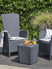 Keter Grey Vermont Coffee Garden Chairs Set - Image 1 of 6