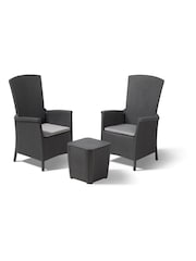 Keter Grey Vermont Coffee Garden Chairs Set - Image 2 of 6