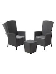 Keter Grey Vermont Coffee Garden Chairs Set - Image 3 of 6