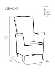 Keter Grey Vermont Coffee Garden Chairs Set - Image 5 of 6