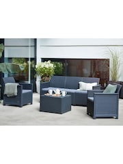 Keter Grey Emma 5 Seater Lounge Set - Image 1 of 6