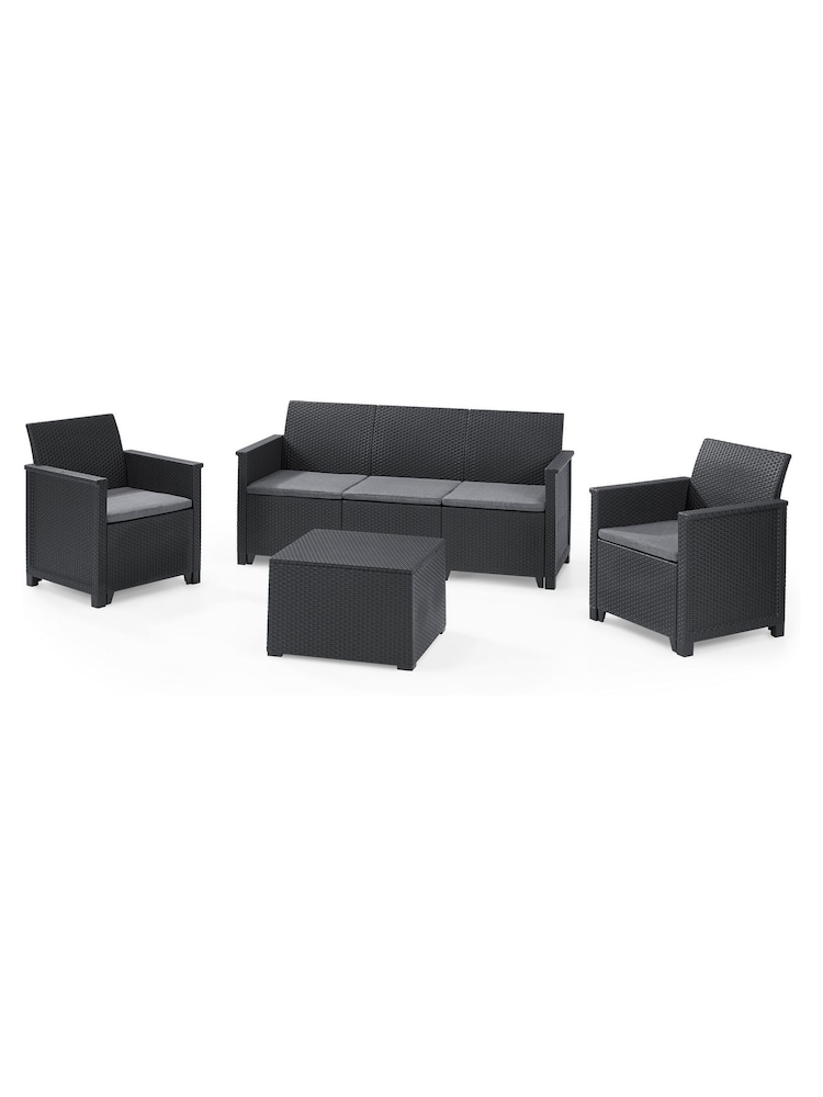 Keter Grey Emma 5 Seater Lounge Set - Image 2 of 6