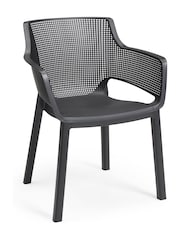 Keter Grey Porto Dining Table and 6 Chairs Set - Image 4 of 6