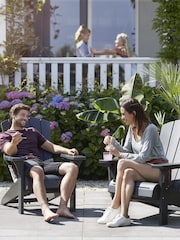 Keter 2 Pack Grey Adirondack Garden Chairs - Image 1 of 6
