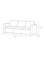 Keter Grey California 9 Seater Lounge Set - Image 5 of 6