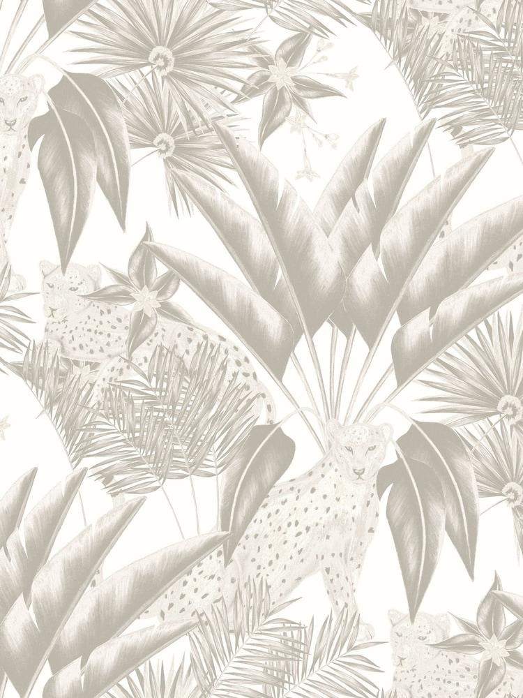 Ohpopsi Grey Jungle Cheetah A4 Sample Wallpaper - Image 1 of 1