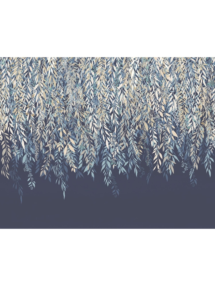 Ohpopsi Midnight Cascading Willow A4 Wallpaper Sample - Image 1 of 1