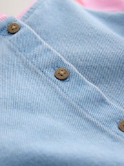 Pastel Rainbow Raglan Denim Dress (3mths-8yrs) - Image 8 of 8