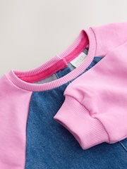 Daudzkrāsaina druka - Reglāna džinsa kleita (3mēn.-8gadi) - Attēls 5 no 5