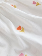 Peach Pink Embroidered Blouse And Trousers Co-ord Set (3mths-8yrs) - Image 7 of 8