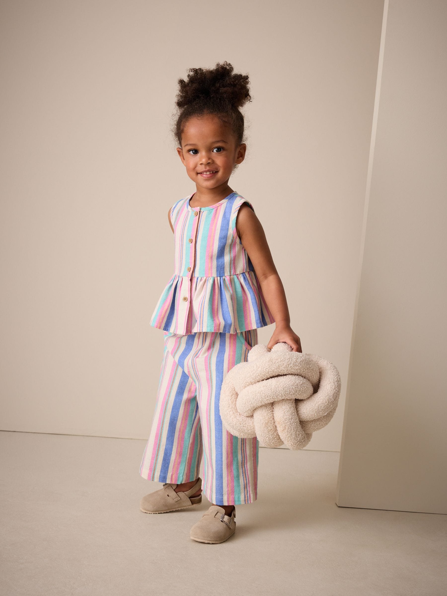 トップス pii S Buy Blue Stripe Blouse And Trousers Co-ord Set (3mths-8yrs) from