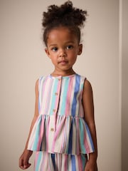 Blue Stripe Blouse And Trousers Co-ord Set (3mths-8yrs) - Image 4 of 9