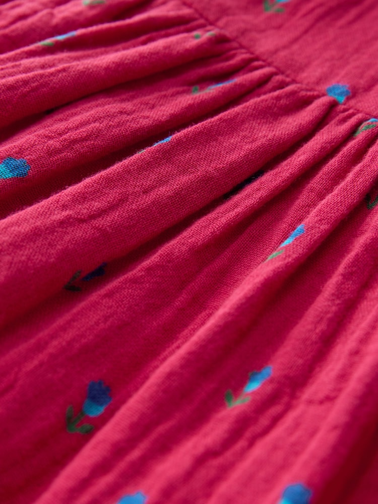 Red Ditsy Ric Rac Collar Dress (3mths-8yrs) - Image 7 of 7