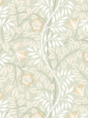 Hoopla Walls Sage Green Rosehip Trial A4 Wallpaper Sample - Image 1 of 1