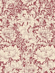 Hoopla Walls Ruby Red Chrysanthemum A4 Wallpaper Sample - Image 1 of 1