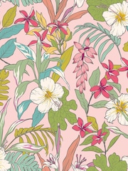 Hoopla Walls Pink Mix Oasis A4 Wallpaper Sample - Image 1 of 1