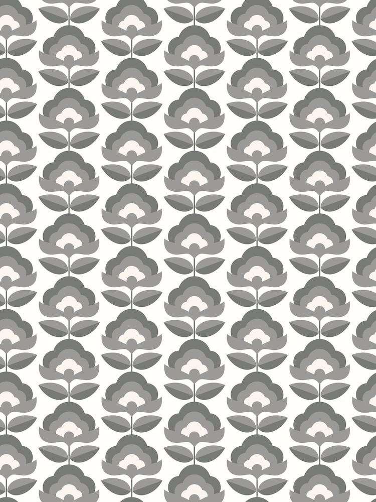 Hoopla Walls Chalkboard Retro Flower Print A4 Wallpaper Sample - Image 1 of 1